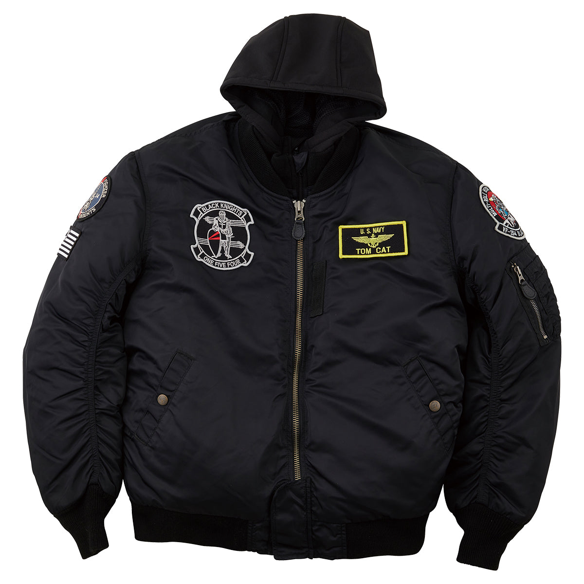 HTVA-2321W MA-1 BLACK KNIGHTS M/C JAC