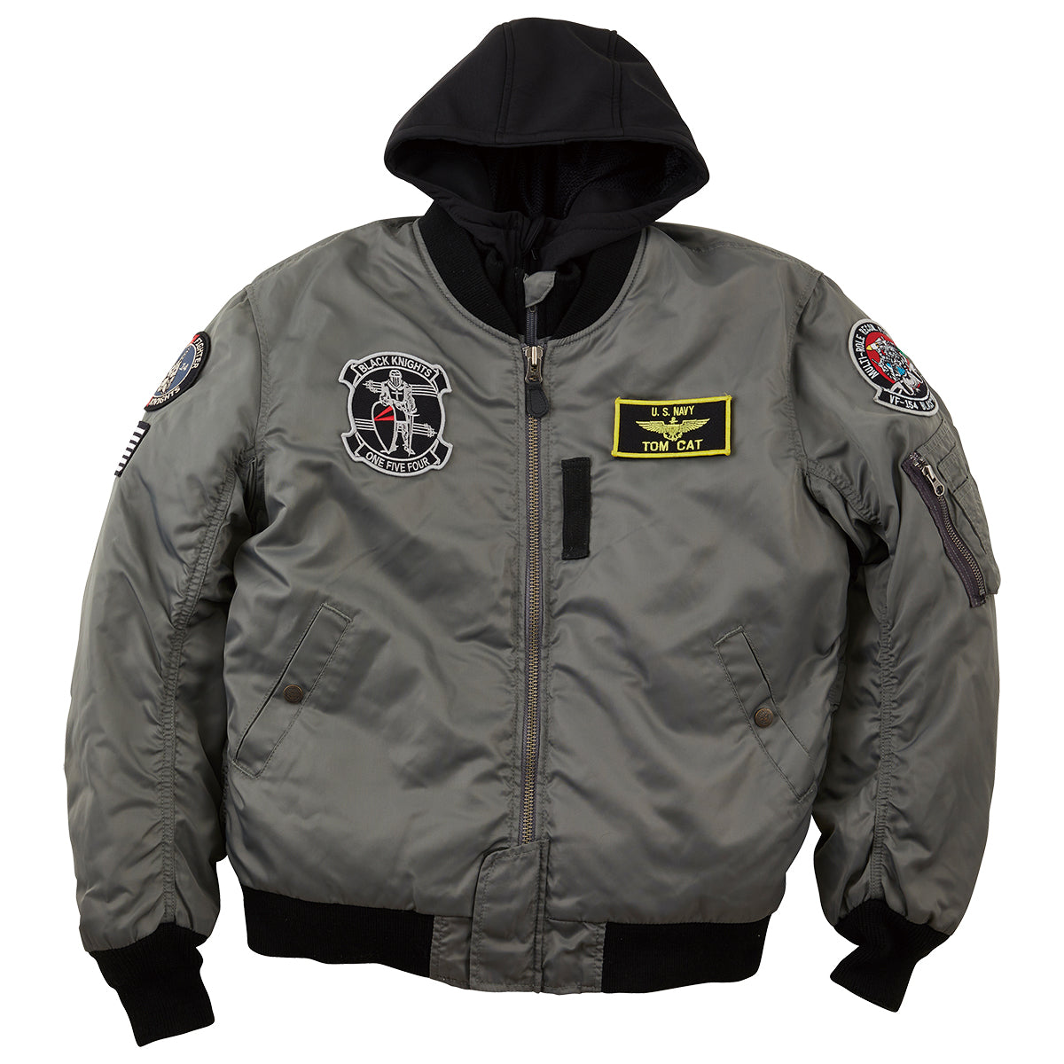 HTVA-2321W MA-1 BLACK KNIGHTS M/C JAC