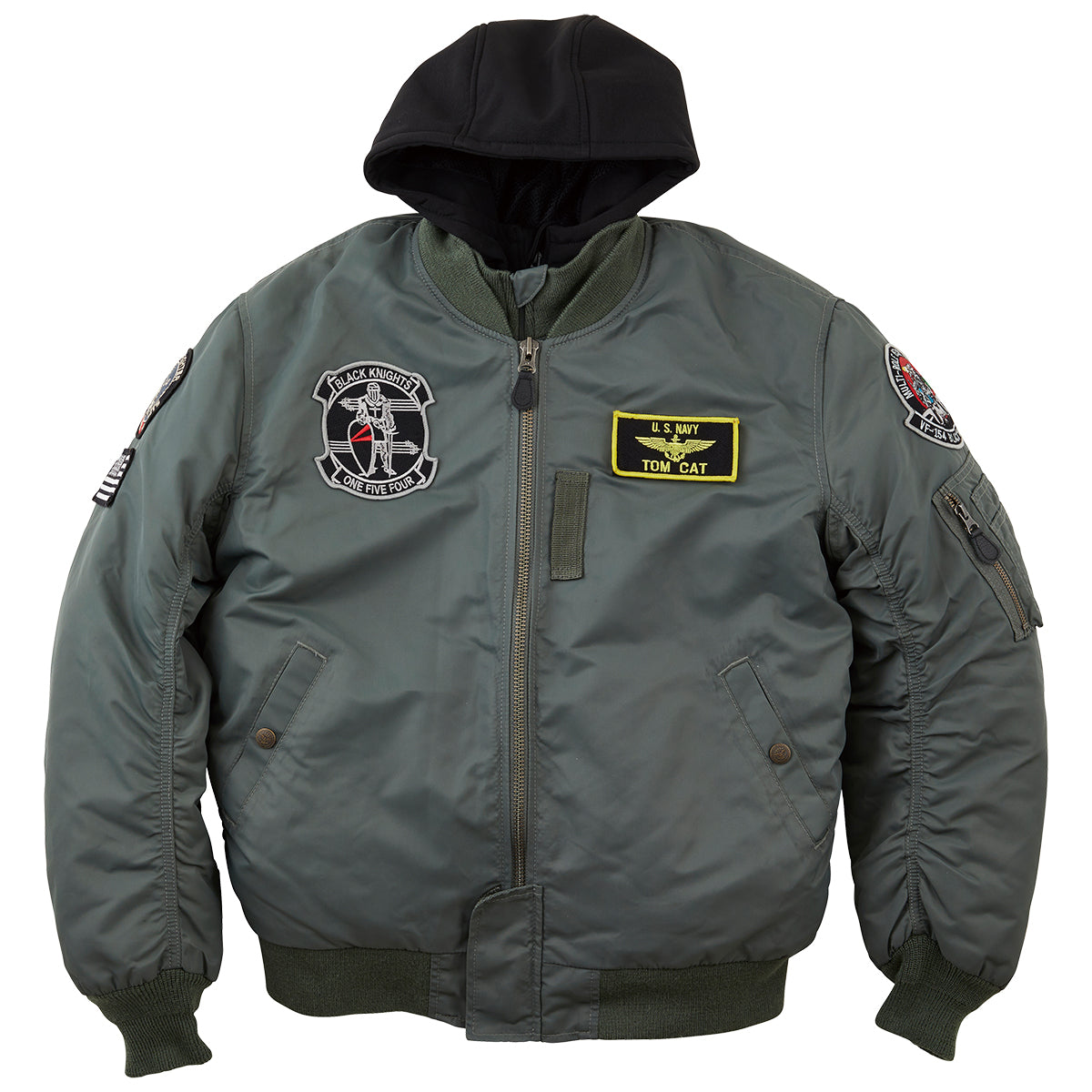 HTVA-2321W MA-1 BLACK KNIGHTS M/C JAC