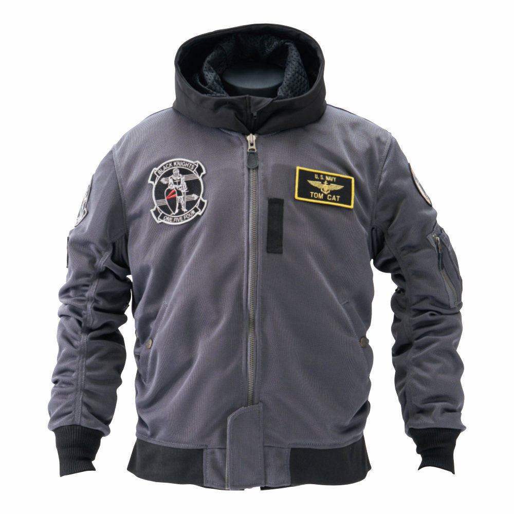 HTVA-2621S MA-1 BLACK KNIGHTS MESH M/C JAC