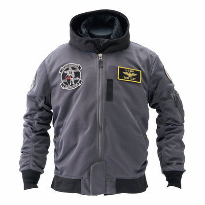 HTVA-2621S MA-1 BLACK KNIGHTS MESH M/C JAC