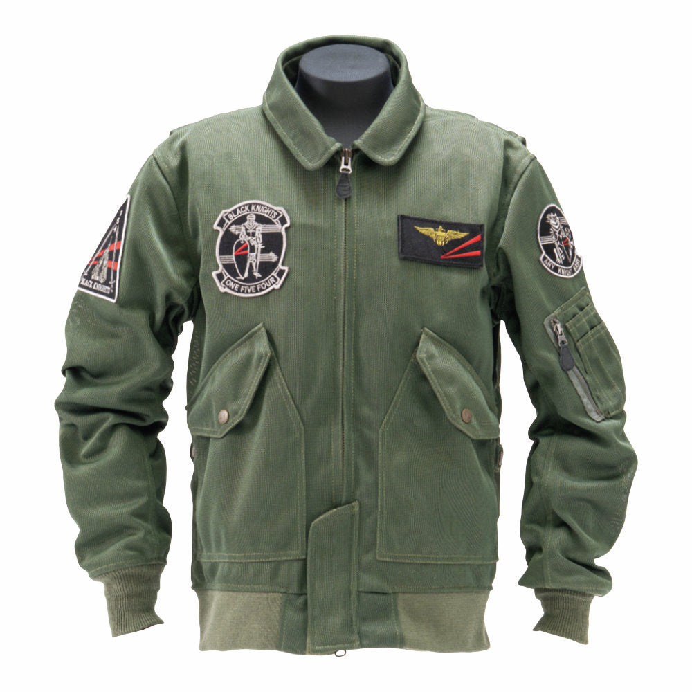 HTVA-2637S CWU-36/P BLACK KNIGHTS M/C MESH JACKET