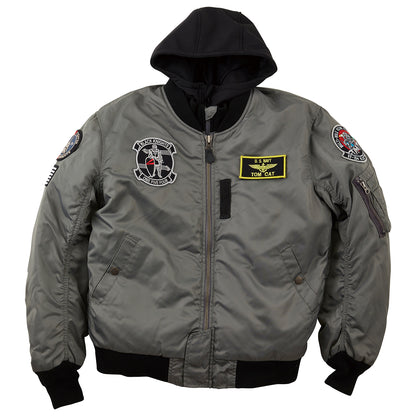 HTVA-2321W MA-1 BLACK KNIGHTS M/C JAC