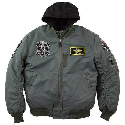 HTVA-2321W MA-1 BLACK KNIGHTS M/C JAC