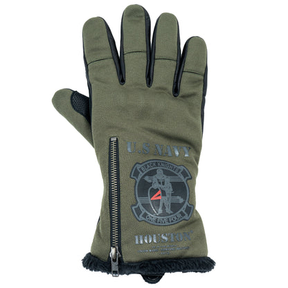 HTVG-2516W BLACK KNIGHTS TYPE LEATHER GLOVE