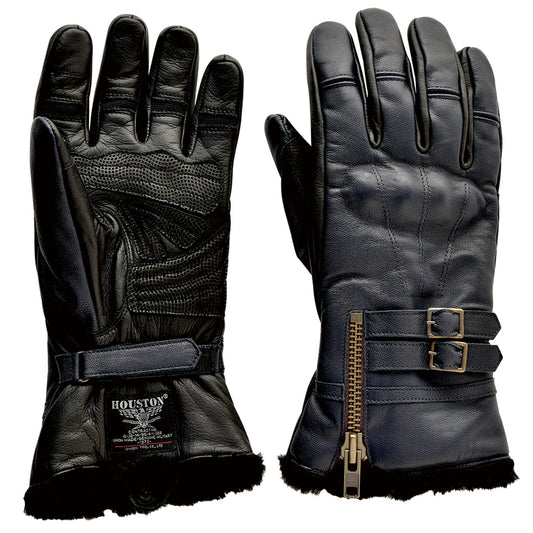 BLACK   KHAKI   BROWN   NAVY  HTVG-2211W B-3 TYPE LEATHER GLOVE